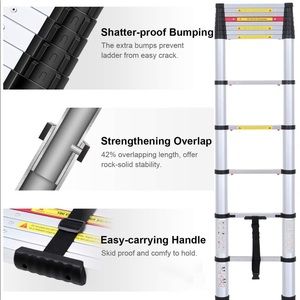8.5FT Newly Aluminum Telescopic Ladder